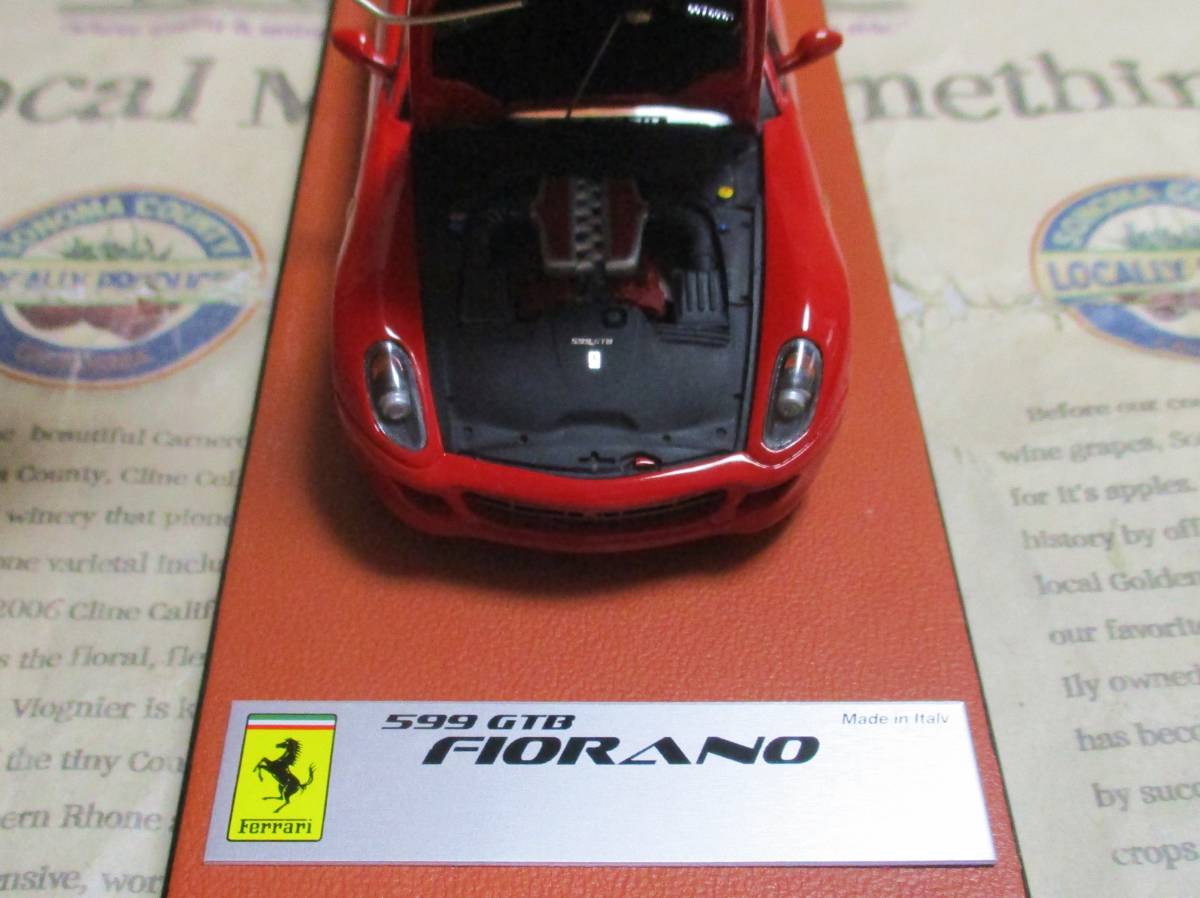 ★超レア世界1台*MR*1/43*Ferrari 599 GTB Fiorano レッド*開閉≠BBR_画像7