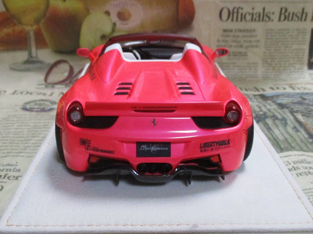 ☆激レア絶版*世界40台*LB特注*Liberty Walk*1/18*Ferrari 488 LB Works LB Performance ピンク≠BBR,MR - BBR ☆激レア絶版*世界40台*LB特注*Liberty Walk*1/18*Ferrari 488 LB Works LB Performance ピンク≠BBR,MR - BBR