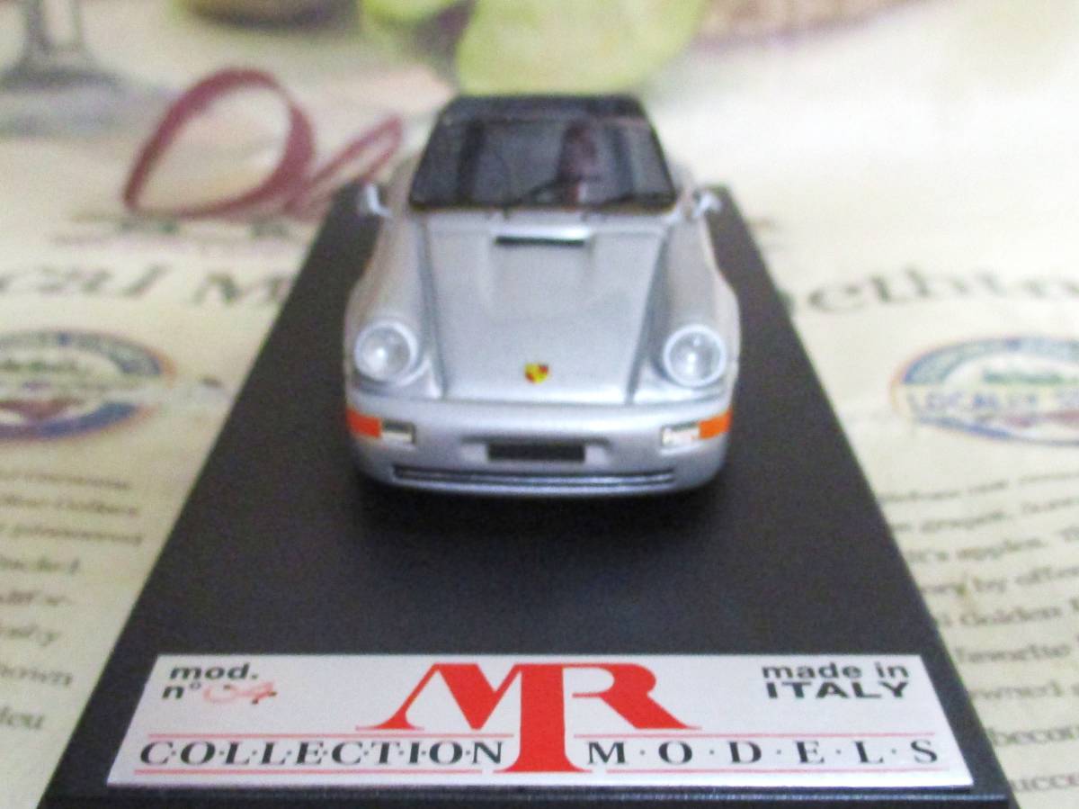 ☆レア絶版*世界499台*MR*1/43*Porsche 911 Carrera Cabriolet シルバー≠BBR_画像3