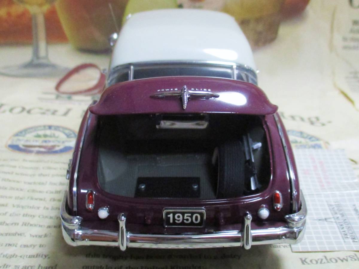 激レア絶版*フランクリンミント*1/24*1950 Chevy Styleline DeLuxe Bel Air Hardtop Coupe マルーン_画像8