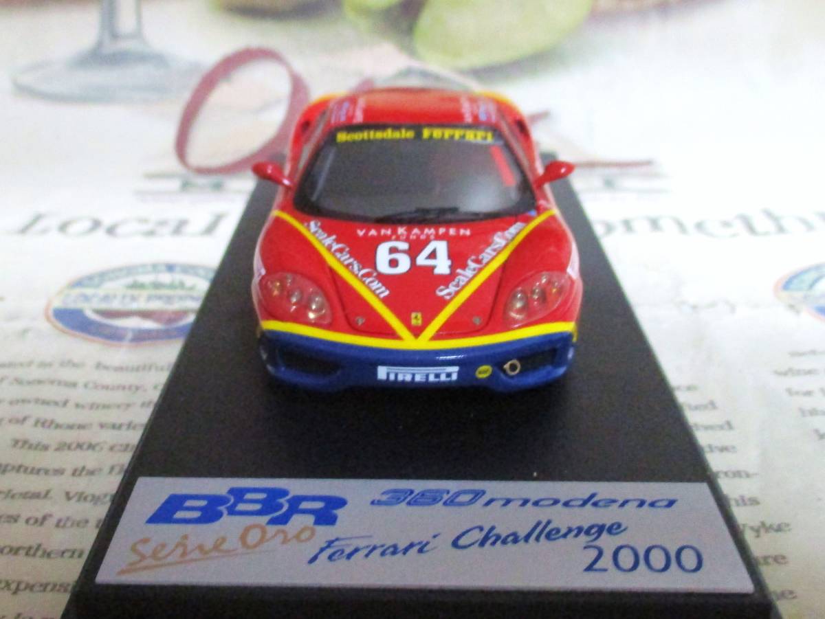 ☆激レア絶版*BBR*1/43*Ferrari 360 Modena Challenge 2000 レッド