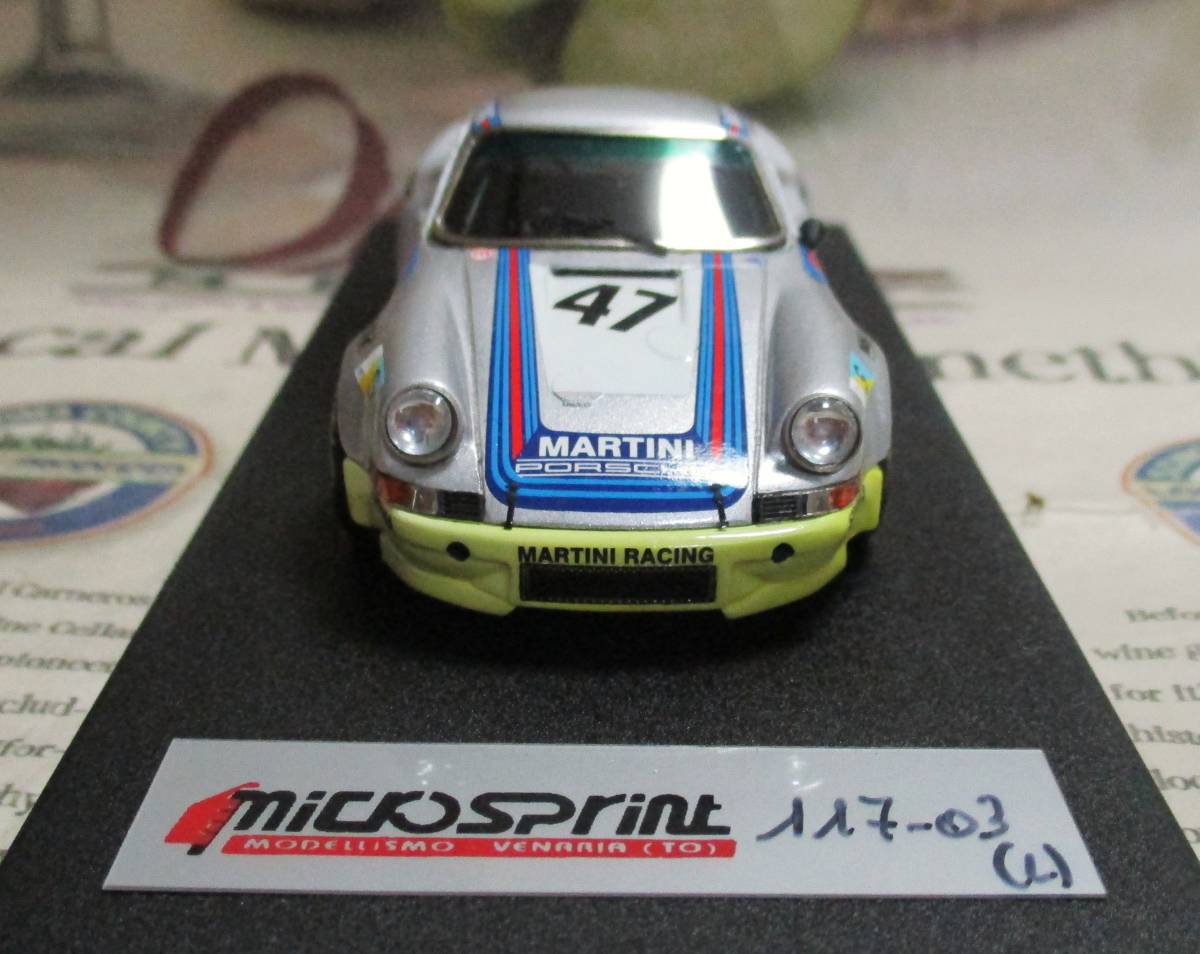 ★レア*Microsprint*1/43*Porsche 911 Carrera RSR #47 Martini 1973 Le Mans 24h_画像3