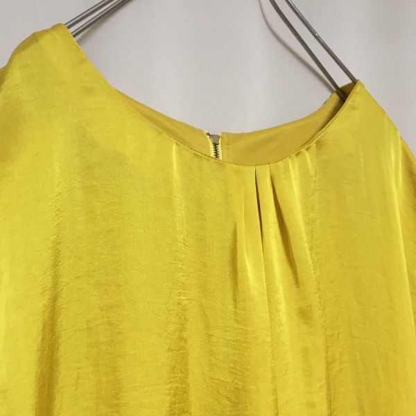 [ROPE\'] Rope ... front tuck French sleeve blouse tops cut and sewn M size yellow lady's spring summer 