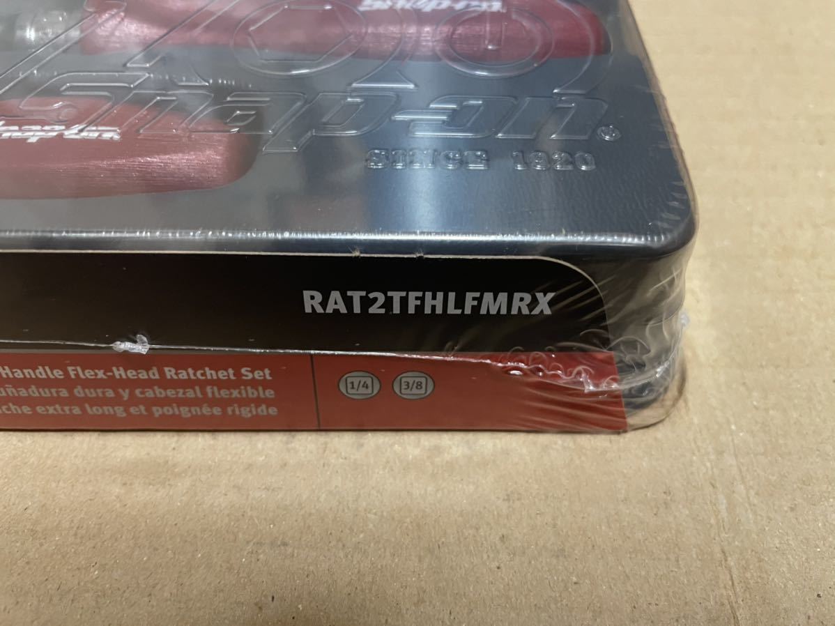 値下げ スナップオン 100周年限定 ラチェットセット 新品 RAT2TFHLFMRX フレックスラチェット メタリックレッド 完売品 3/8 1/4 送料無料