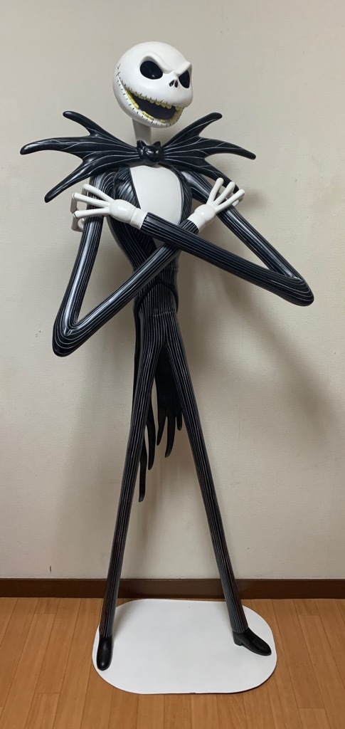 等身大 ジャック フィギュア 約1m75cm ナイトメアー・ビフォア・クリスマス 超希少品 NIGHTMARE BEFORE CHRISTMAS LIFE SIZE JACK