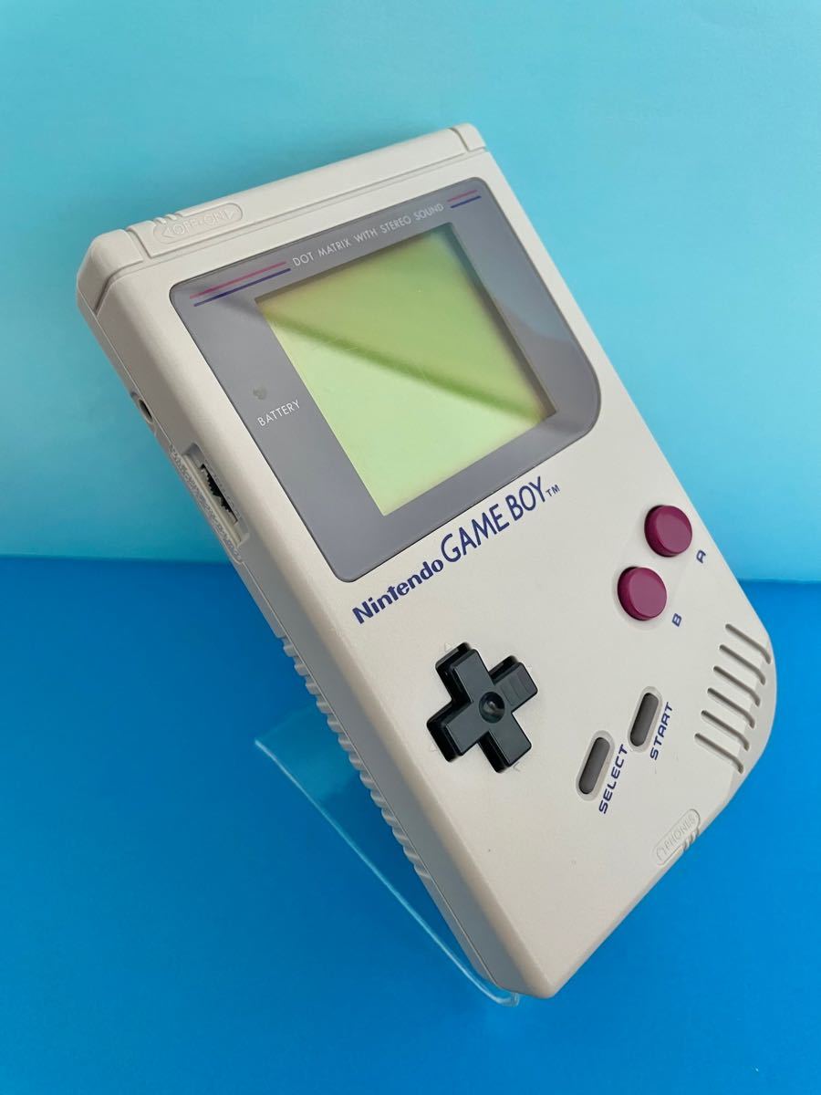 初代ゲームボーイ 本体 レストア カセット 通信ケーブル付 ニンテンドー GB Nintendo ソフト GAME