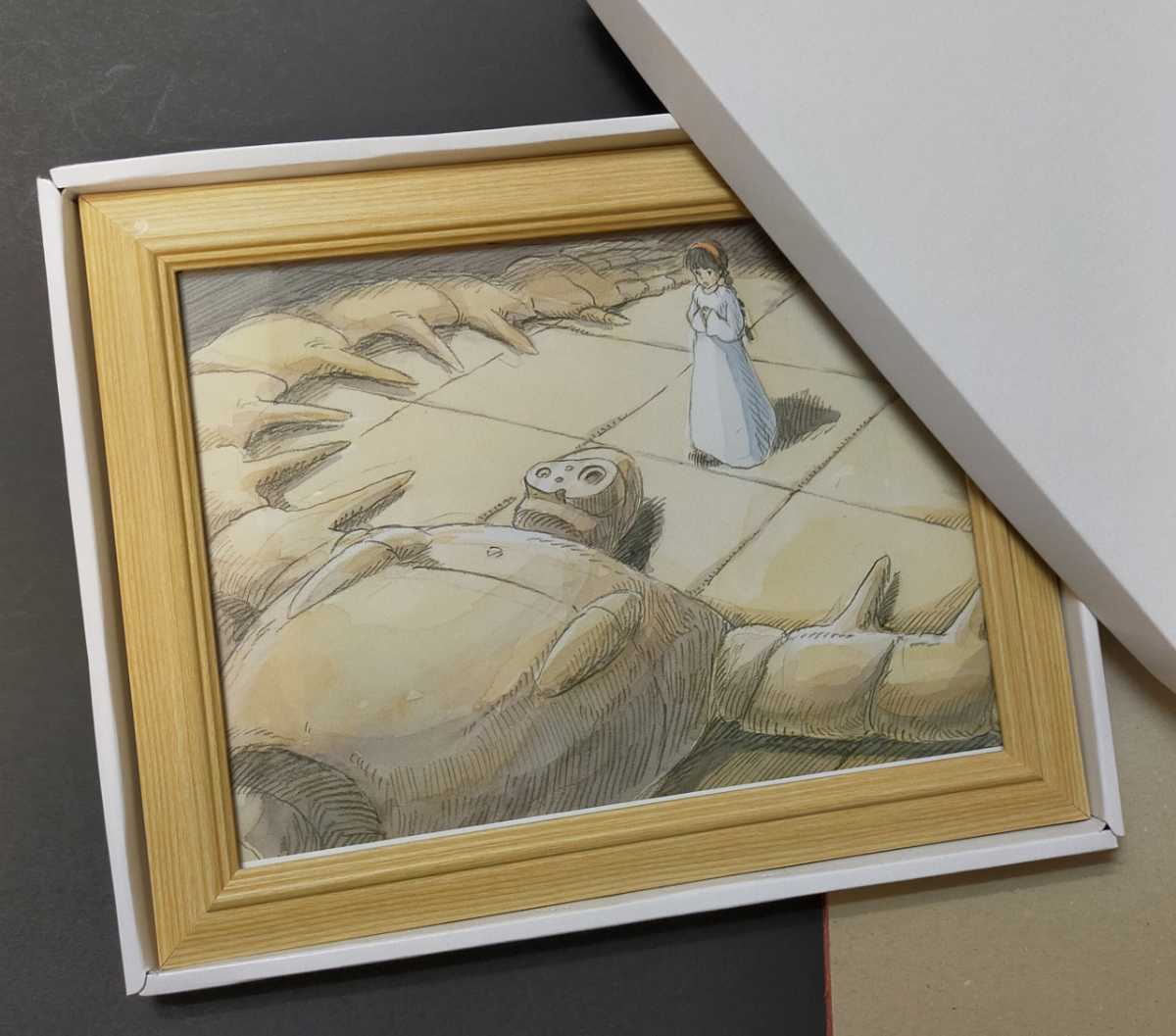 [ that time thing ] Studio Ghibli. heaven empty. castle Laputa. official llustrated book. cut . frame goods original picture exhibition inspection ) watercolor painting poster postcard.. made original picture. Miyazaki . height field .