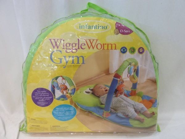 ■Q40■ウィグルワームジム Wiggle Worm Gym infantino 赤ちゃん ベビー 知育玩具 マット
