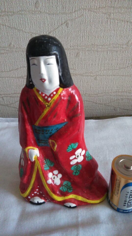 長野県　中野土人形　西原家　土雛　郷土民芸品　土人形 雛人形　信州　人形　Japanese doll _画像1