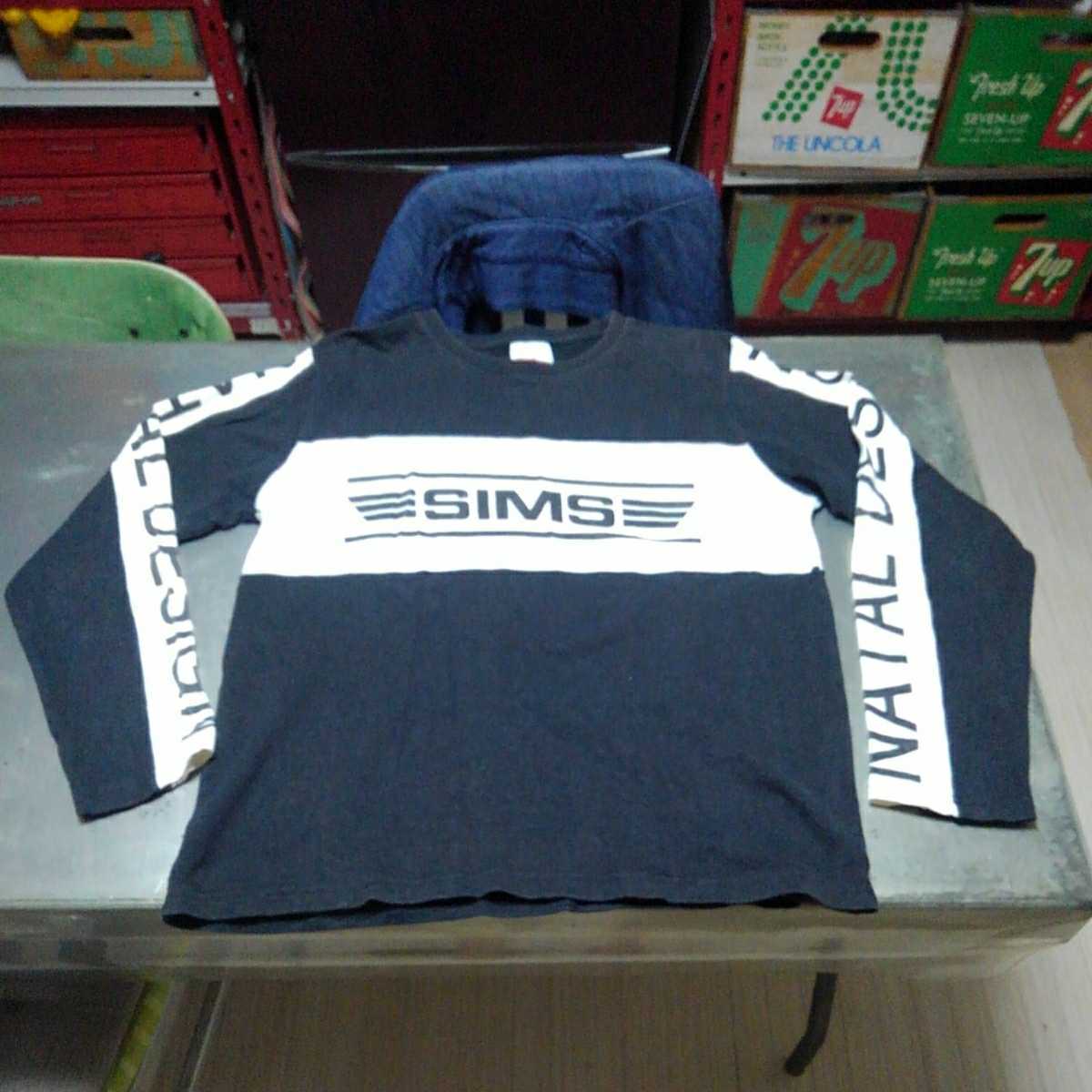 S SIMS シムス NATAL DESIGN 限定 スケートボード 70年代復刻 クラシック オールドスクール スケボー ロングTシャツ レトロ