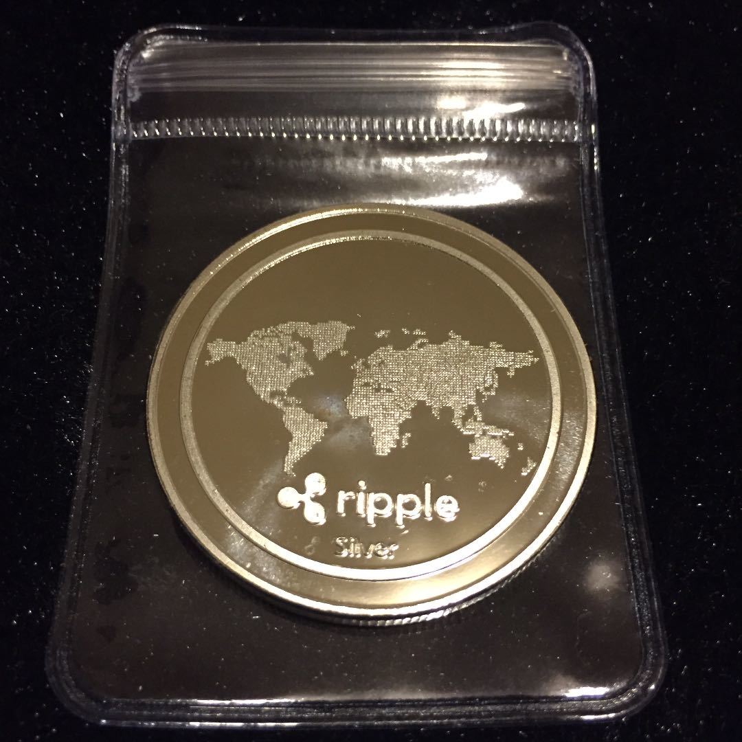 ○【送料無料】リップル 金銀メッキ レプリカ コ イ ン 2枚セット XRP Ripple 仮想通貨 暗号資産 暗号通貨 お金2.0 ブロックチェーン