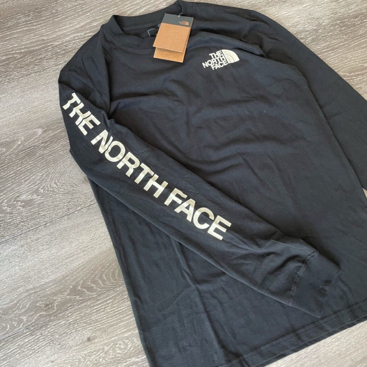 ザ ノースフェイス ロンT sleeve hit 長袖Tシャツ スリーブヒット ロングTシャツ 袖ロゴ XL新品正規品　USモデル