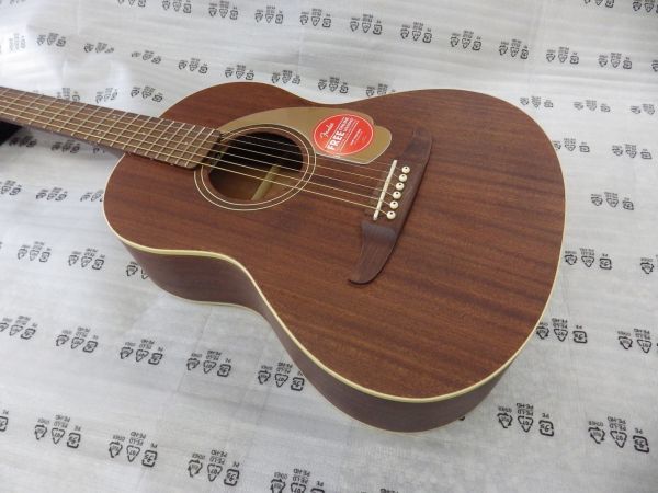 新品未使用品　Fender フェンダー ミニアコースティックギター　Sonoran Mini　オールマホガニー　メーカー保証2年付　_画像2
