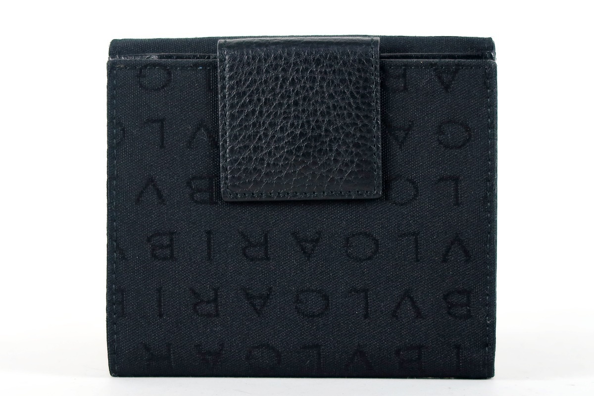 新品同様・未使用】ブルガリ BVLGARI 二つ折り財布 ロゴマニア