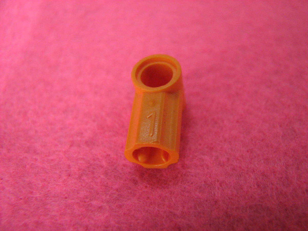 * Lego -LEGO*32013* technique * угол коннектор N1* orange *USED*angle connector* axle *1* булавка коннектор. угол *#1