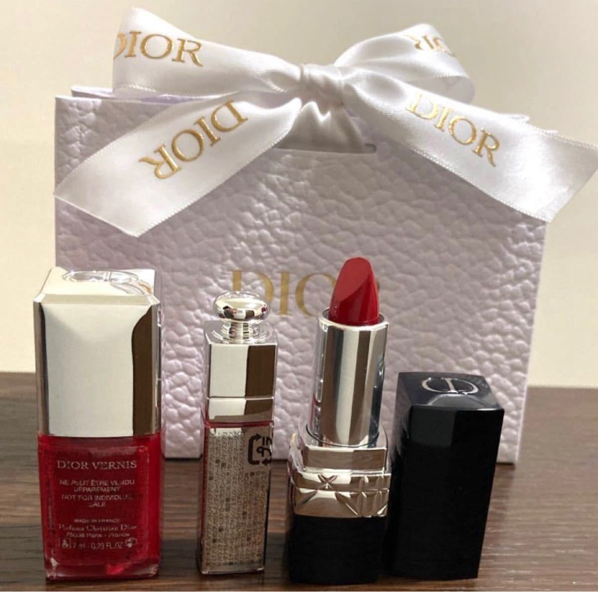 Dior 新品！未開封！リップ&ネイル3点ミニサイズセット