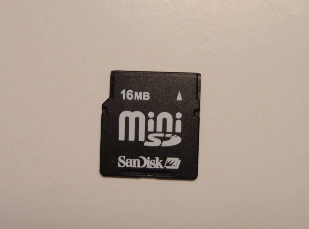 16MB mini SDメモリーカード SanDisk_画像1
