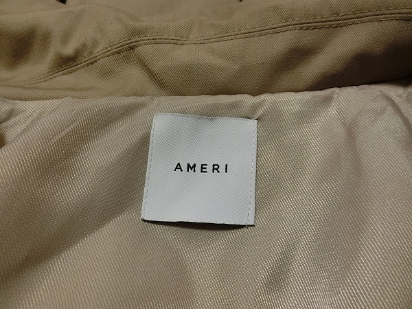 AMERI アメリ デザイン 重ね トレンチコート ブラウンベージュ | www