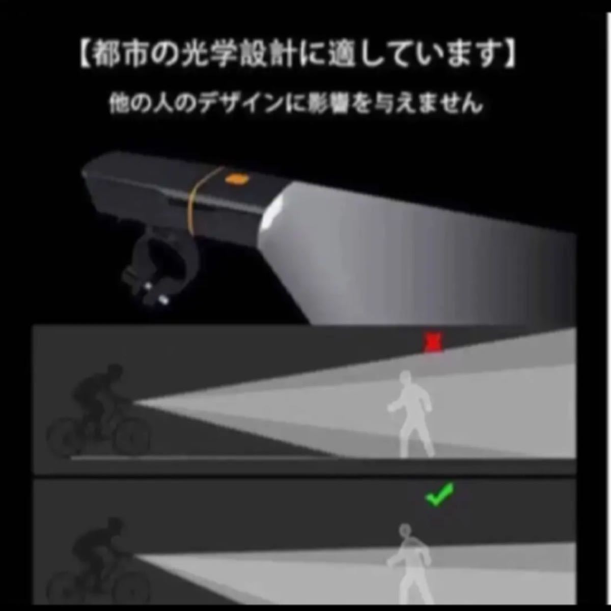 自転車ライト 1000ルーメン テールライト付き 高輝度大容量 LED自転車ヘッドライト