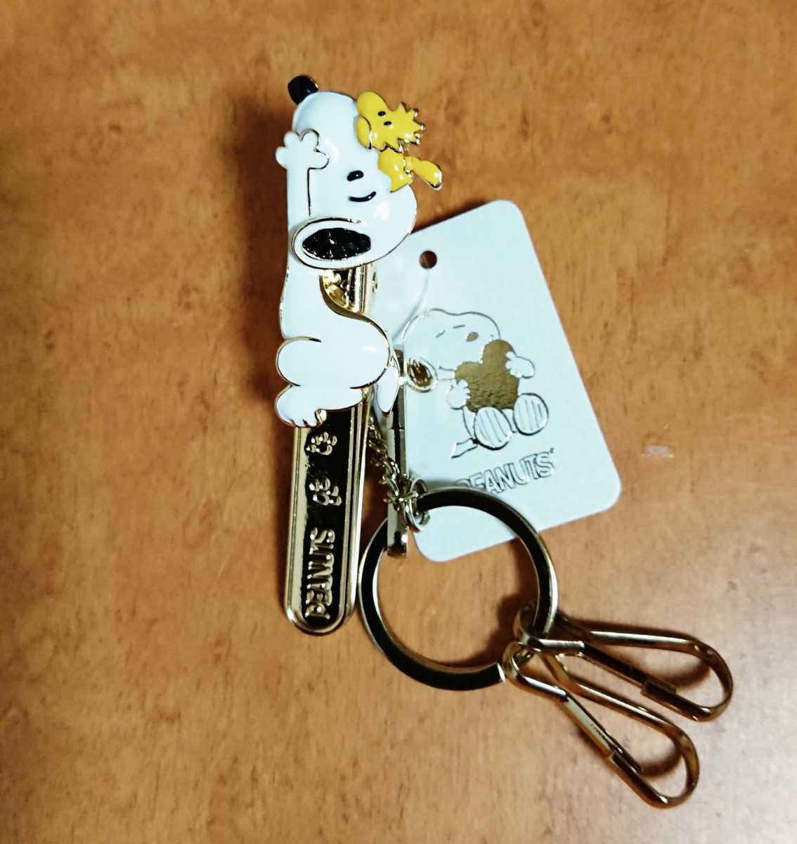 [新品]キーホルダー 3carat PEANUTSピーナッツ SNOOPYスヌーピー バックキークリップ 寝そべりSNOOPYスヌーピーとWOODSTOCKウッドストック_画像8