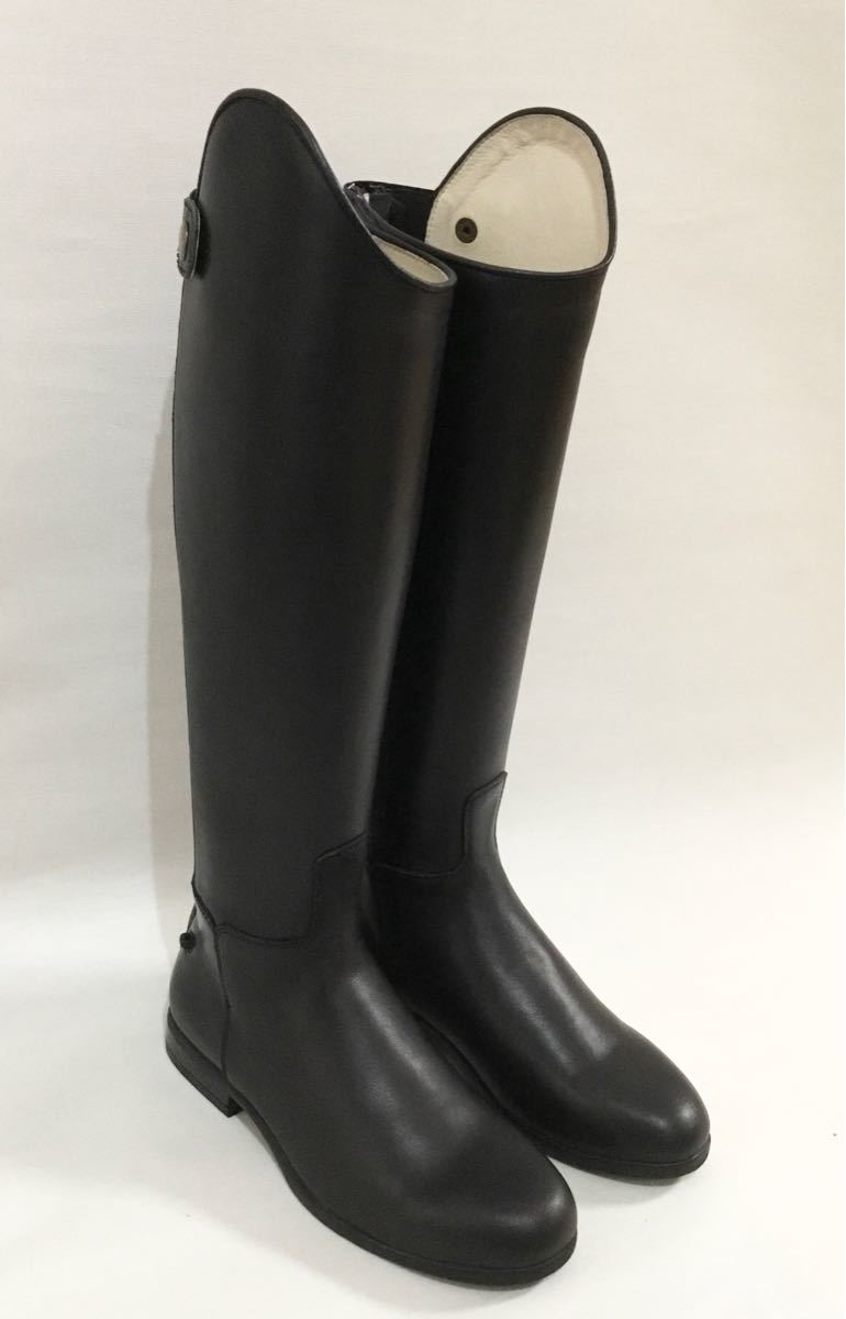 乗馬 ドレスブーツ 黒 37 新品 本革 月末までの特価 | shamikhat.org