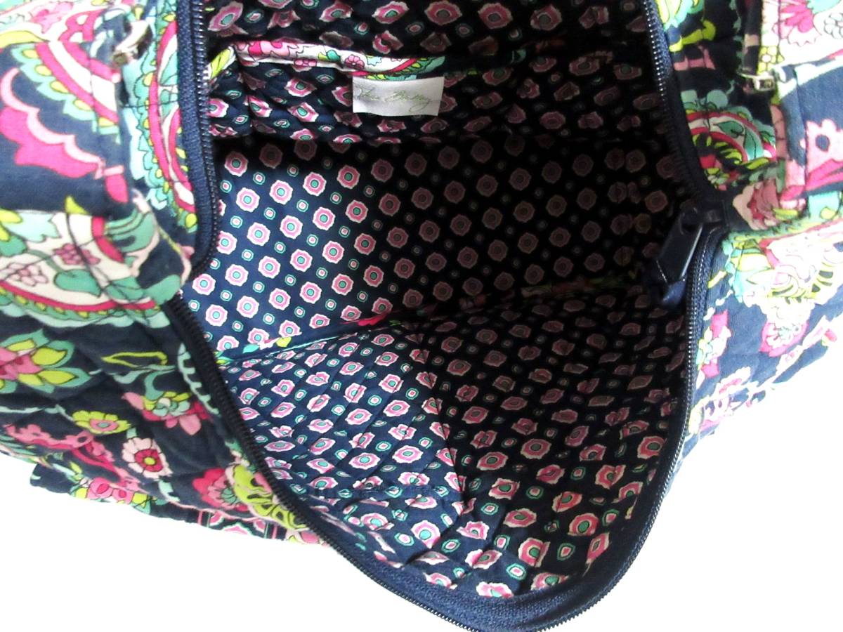 ヴェラブラッドリー Vera Bradley キルティング ショルダーバッグ 紺 ネイビー 北3487_画像8