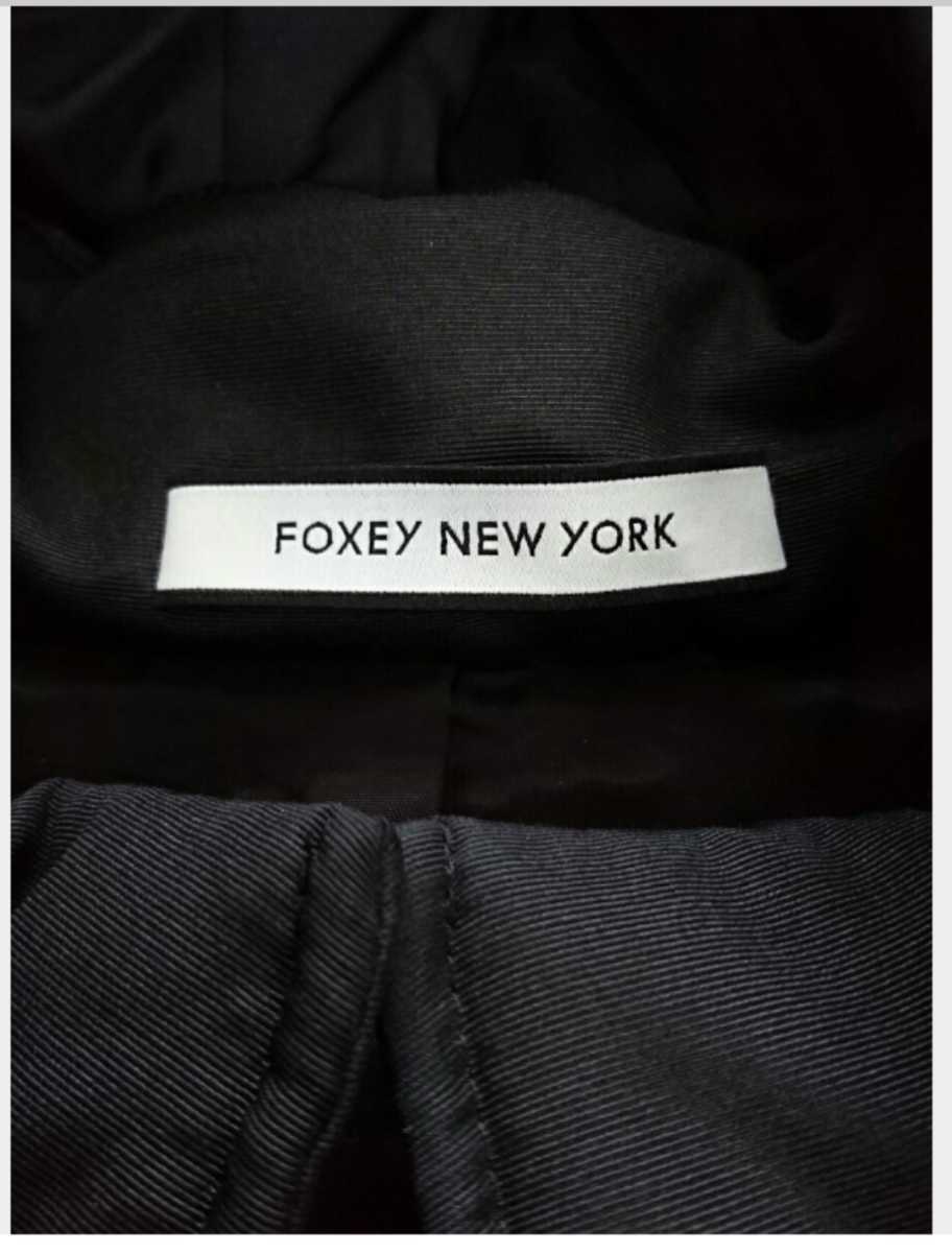 新品 FOXEY NEW YORK フォクシーニューヨーク 2017AW 2way 中綿コート ブラック 40_画像8