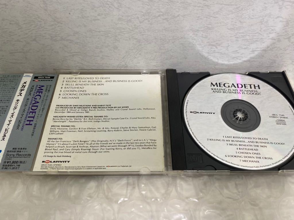 Megadeth/ 帯付 Killing Is My Business (1st) SRCS-7549（ Thrash, Speed Metal, Heavy Metal ）_画像3
