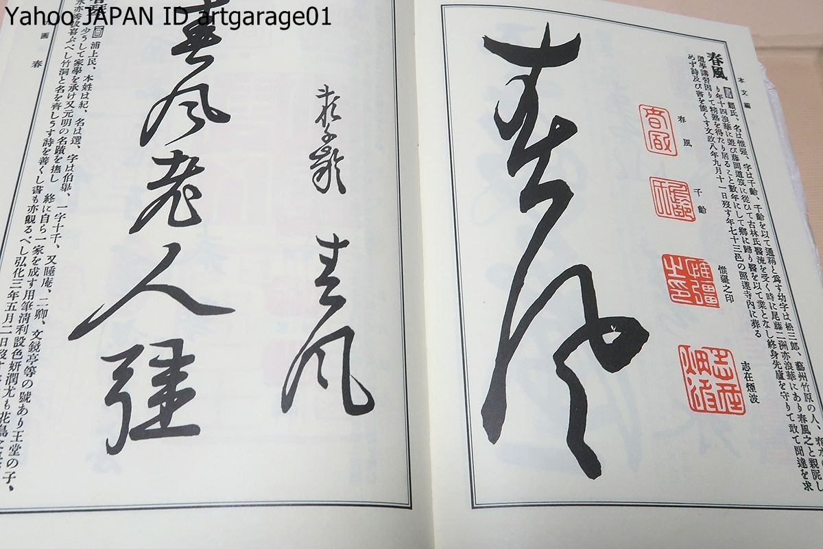 日本書画落款印譜集成/本書画落款印譜に漏れたとくに大正から昭和初期の書画家を中心に増補し総合的な人名索引・号索引を付した今回の刊行_画像5