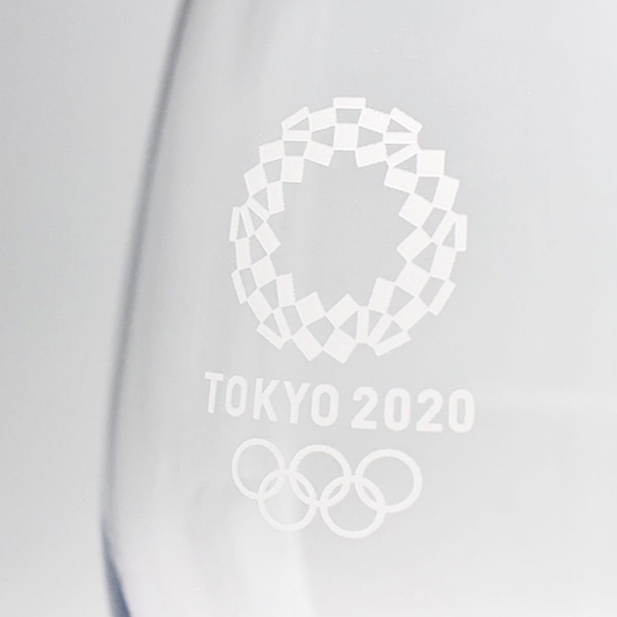TOKYO2020 クリアグラス ペアギフトセット 東京2020 オリンピック エンブレム ペアギフトセット 化粧箱入り