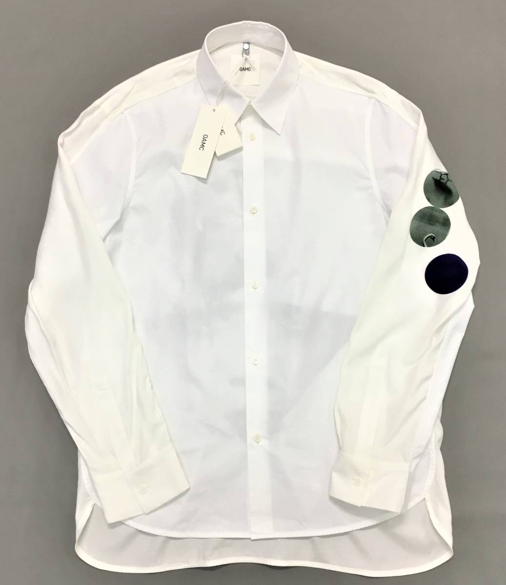 新品 サイズS OAMC Collage グラフィック オーバーサイズ ボタンシャツ