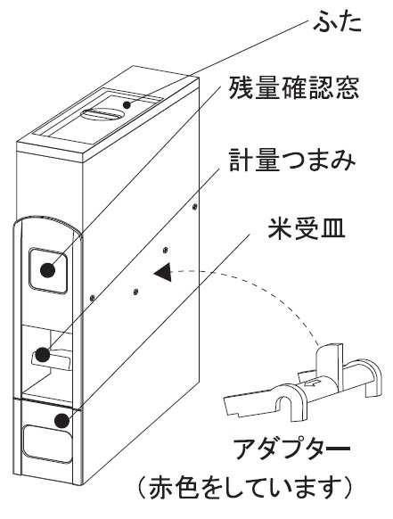 ★白色 スリムライスボックス(米びつ) ６kg キャスターなし 新品★_画像3