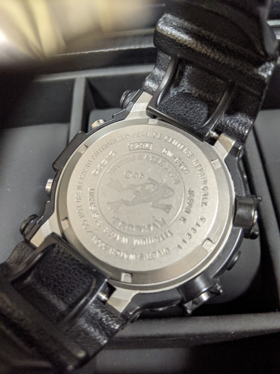 ◎【品】カシオ G-SHOCK カスタム フロッグマン ブラックシルバー DW