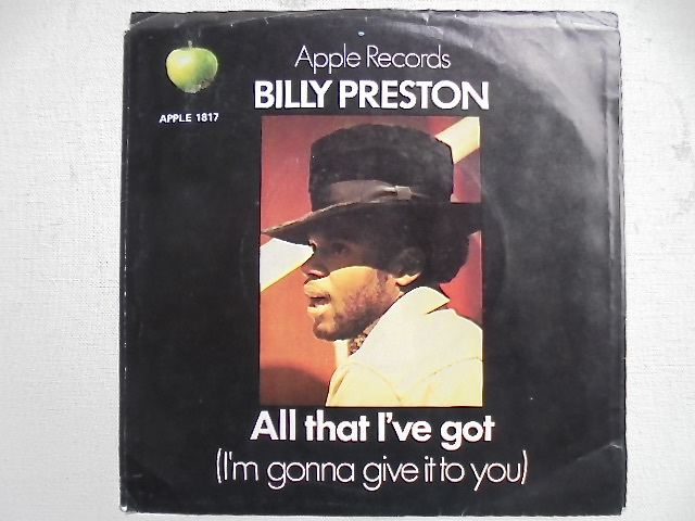 新品本物  PRESTON『 BILLY Appleシングルレコード ALL ピクチャースリーヴ付き美品 1817 Apple 』US盤 GOT I,VE THAT その他