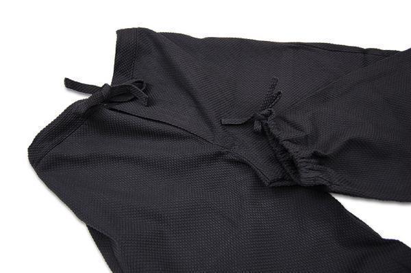 【ひめか】作務衣 メンズ 日本製 地厚刺し子織作務衣 綿100％ 2012 黒ＬＬ_画像2