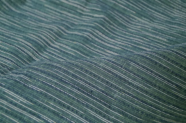 [...] Samue men's made in Japan Kurume . woven Samue striped pattern 3771 green L