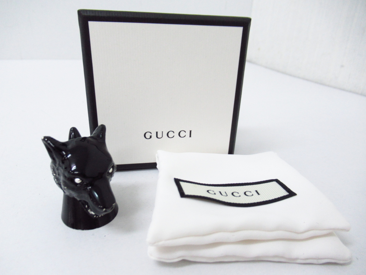 GUCCI グッチ anger forest ウルフヘッドリング サイズ:表記13号 指輪