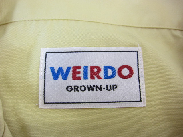 WEIRDO GROWN UP ウィアード ワークシャツ WRD-20-SS-04 SIZE:L 中古 メンズ ▲UF3247_画像3
