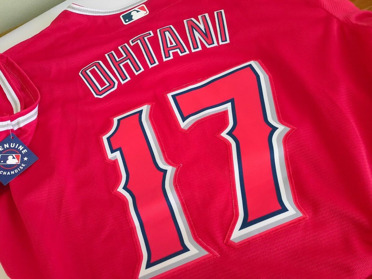 コスプレ衣装 ユニフォーム 大谷翔平 L 赤 新品 エンゼルス OHTANI