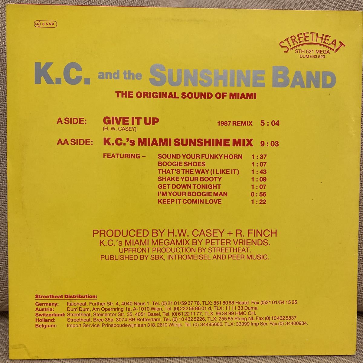 K.C. AND THE SUNSHINE BAND - GIVE IT UP / Miami Sunshine Mix_画像2