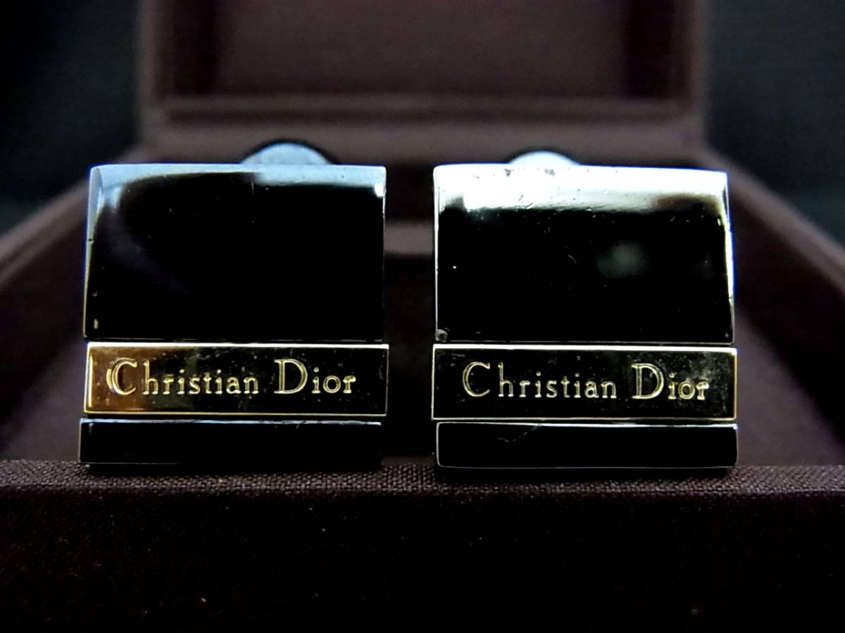 *N3177*# прекрасный товар #[Dior] Dior [ Gold ]# запонки & булавка для галстука * галстук булавка ( галстук ) комплект!
