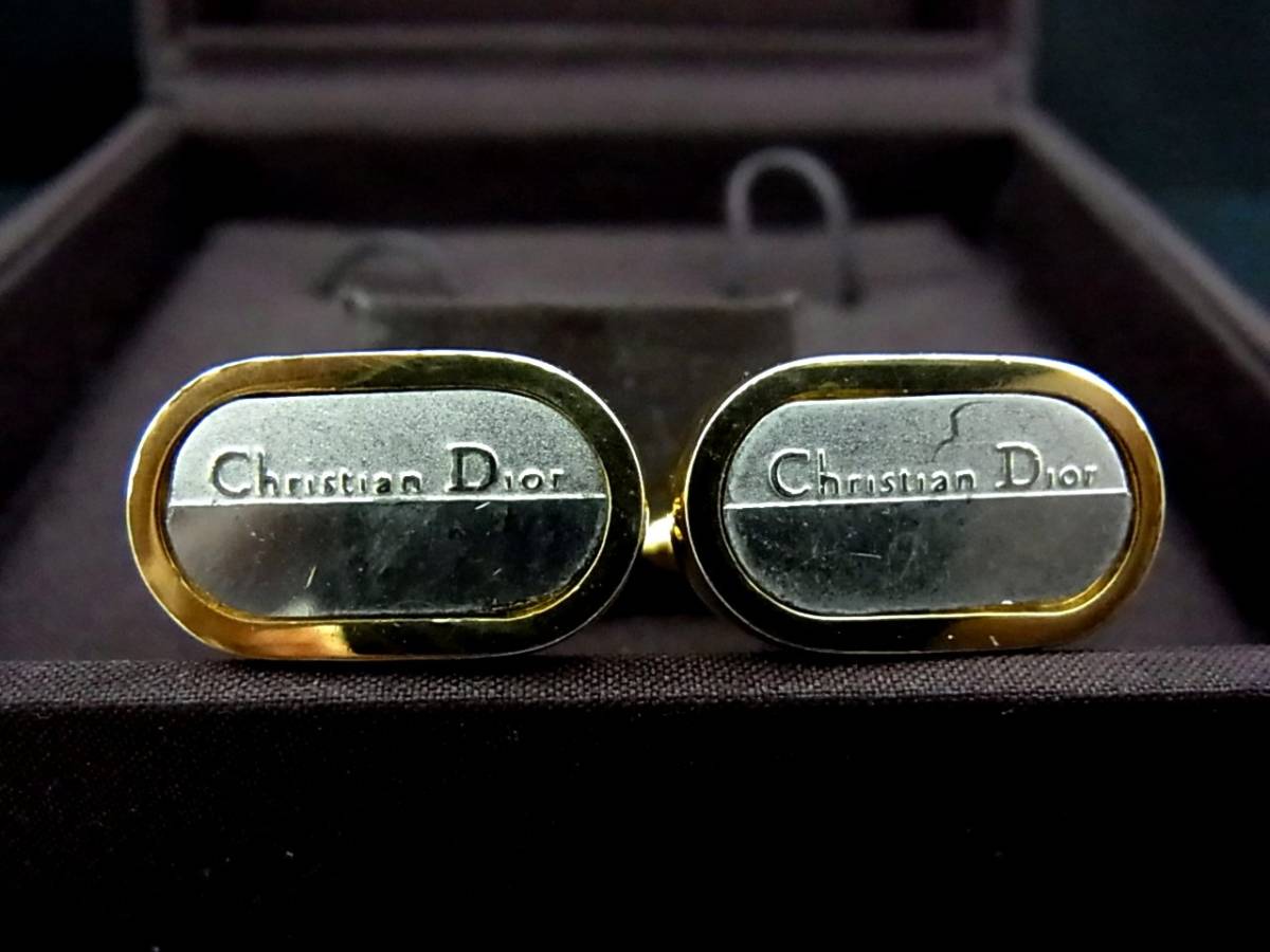 *N3175*# хорошая вещь #[Dior] Dior [ серебряный * Gold ]# запонки & галстук пинцет!