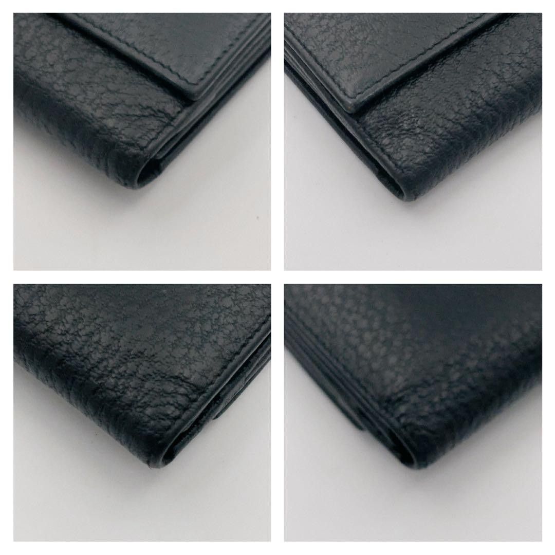 GUCCI グッチ 長財布 ダブルホック レザー ブラック G金具 Y2K レトロ