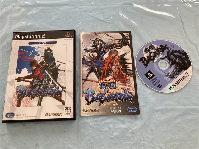 21-PS2-643　プレイステーション2　戦国BASARA1，2　セット　動作品　PS2　プレステ2