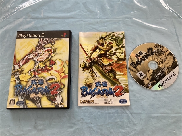 21-PS2-643　プレイステーション2　戦国BASARA1，2　セット　動作品　PS2　プレステ2