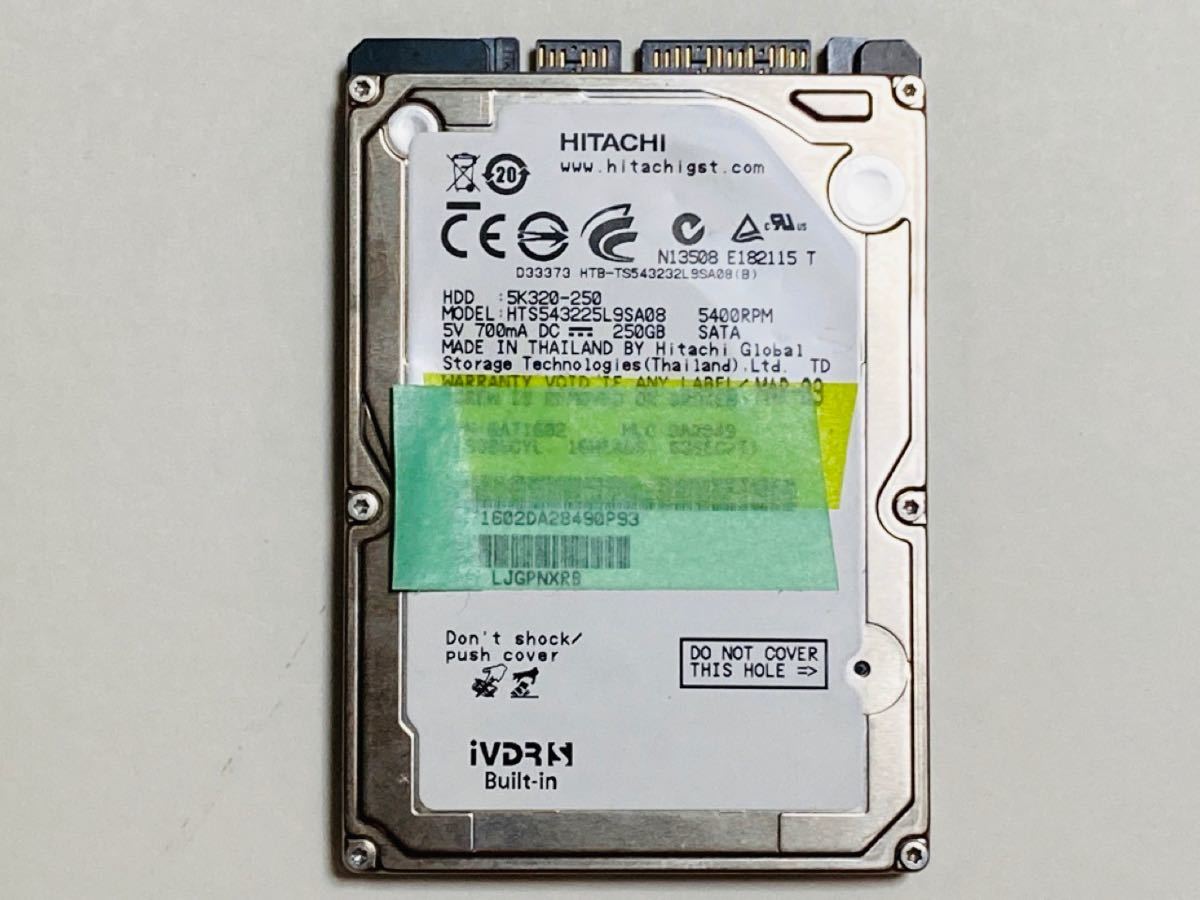 日立 iVDR-S 250GB wooo 内蔵 iVDRS Built-in HITACHI 内蔵 日立 iVDR-S 250GB wooo 内蔵 iVDRS Built-in HITACHI 内蔵