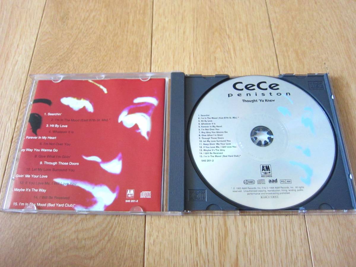 CeCe Peniston シー・シー・ペニストン / Thought ’Ya Knew 輸入盤 CD_画像3