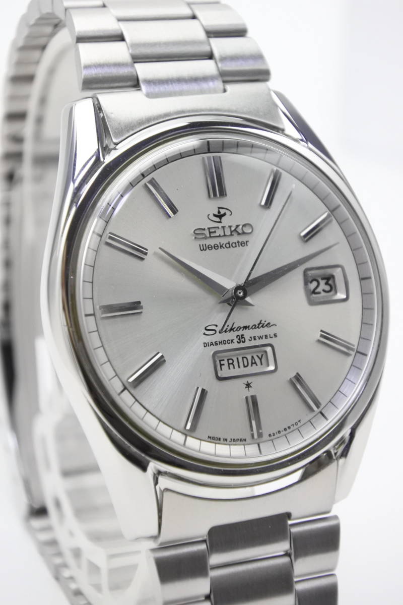 ☆1964年頃　SEIKO　 マチック ウィークデーター　35石 自動巻紳士腕時計　純正SEIKO新品ベルト　箱付_画像7