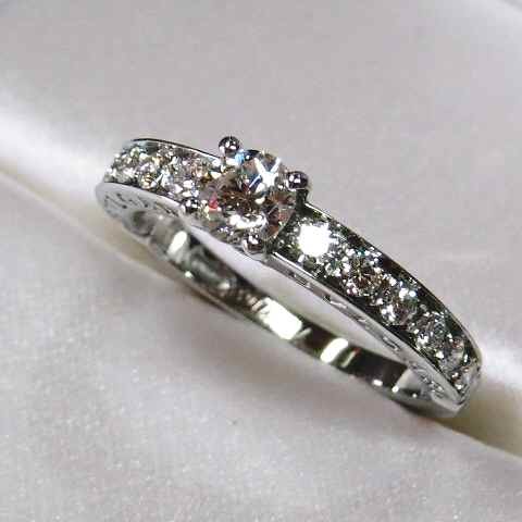 [ price cut negotiations is from the question column!]BVLGARI* BVLGARY diamond PT ring * rare .#7 number!te TIKKA -tavene Cheer 1503* shining excellent article ring 