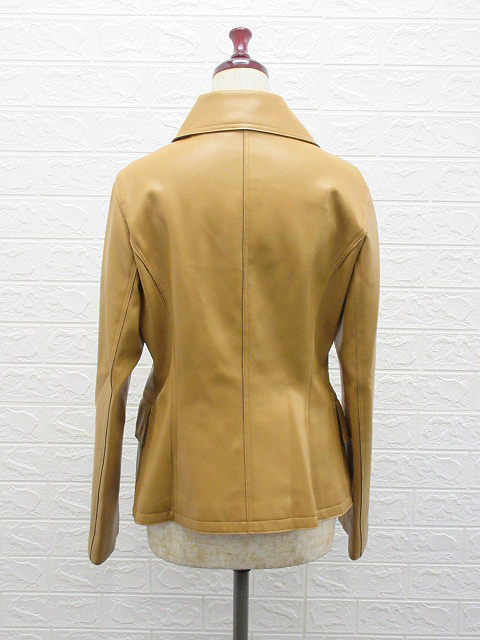 ☆sh1148 JUDY COLLECTION レザージャケット サイズ40 ブラウン系